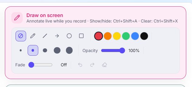 How to Draw and Annotate Live While Recording